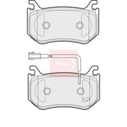 Apec Rear Brake Pad Set PAD2140