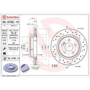 Brembo Xtra 2 x / Rear Brake Discs 09.A760.1X