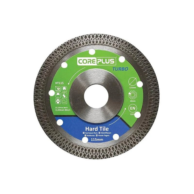 CorePlus HT115 Hard Tile Turbo Diamond Blade 115mm - CORDBHT115