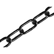 Faithfull Black Japanned Chain 2.5mm x 2.5m - Max. Load 50kg - FAICHCUT25B