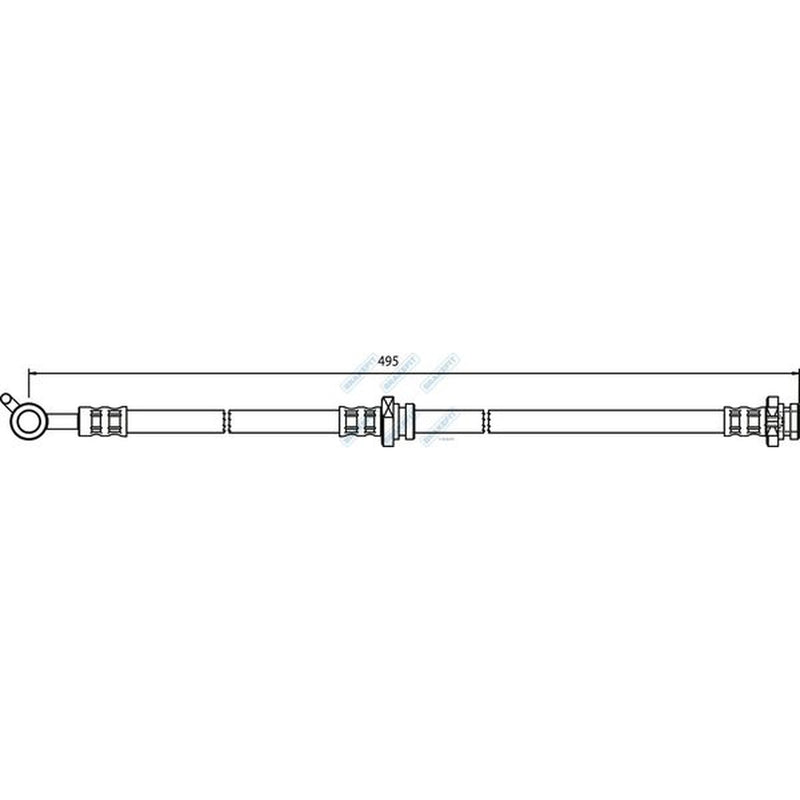 Apec Brake Hydraulic Hose Line Rear Right BHO4243