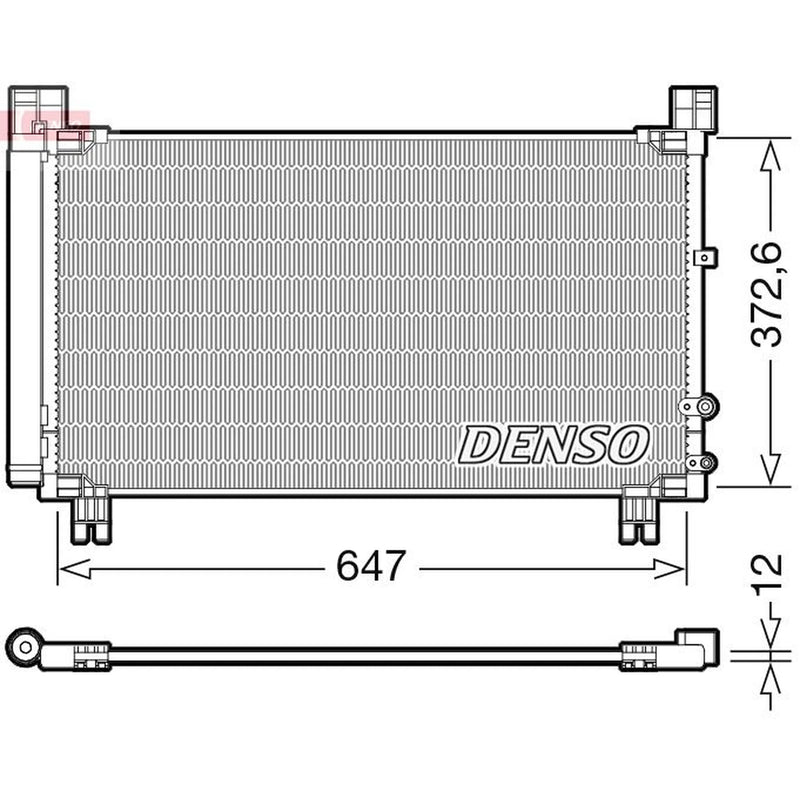Denso Air Conditioning Condenser DCN50053