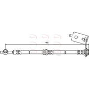 Apec Brake Hydraulic Hose Line Rear Right HOS3571
