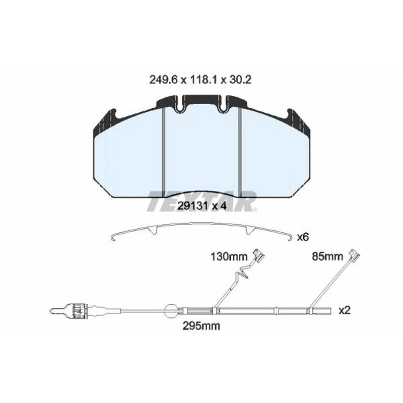 Textar Front Brake Pad Set 2913115