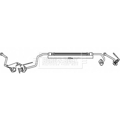 Borg & Beck Brake Hydraulic Hose Line Rear Right BBH8633
