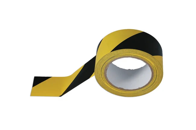 Connect Black & Yellow Barrier Tape 50mm x 33m Adhesive 1pc - CPL