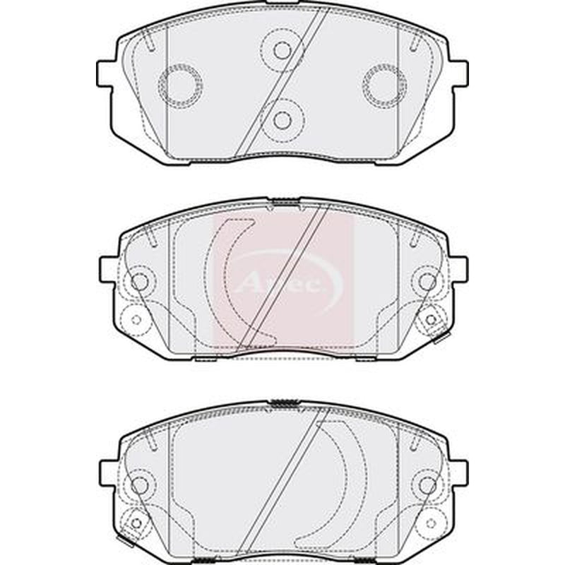Apec Front Brake Pad Set PAD2193