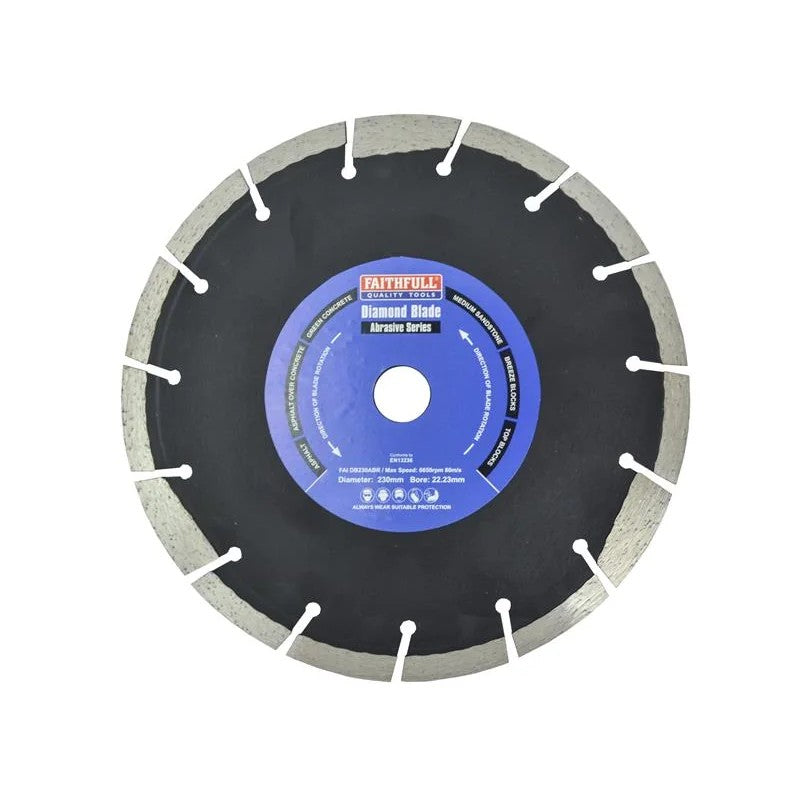 Faithfull Abrasive Diamond Blade 230 x 22.23mm - FAIDB230ABR