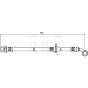 Apec Brake Hydraulic Hose Line Front Right HOS3997