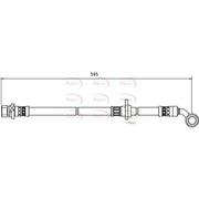 Apec Brake Hydraulic Hose Line Front Right HOS3997