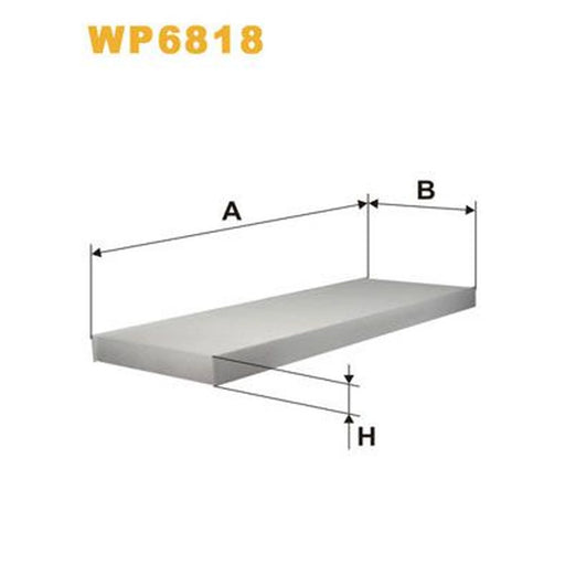 WIX Cabin Air Filter (Pollen Filter) WP6818