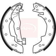 Apec Brake Shoe Set Axle Kit SHU524