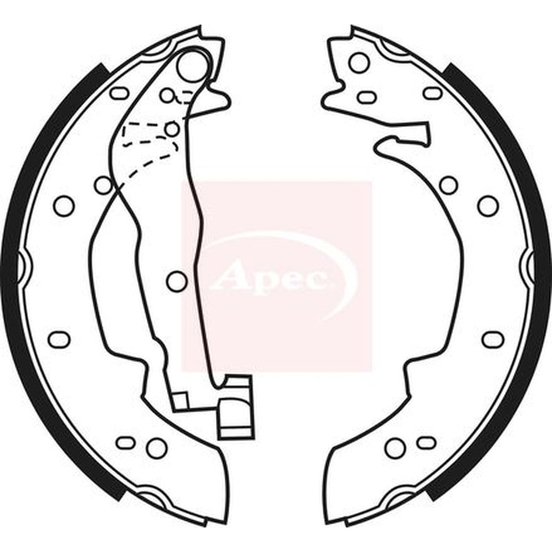 Apec Brake Shoe Set Axle Kit SHU524