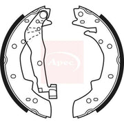 Apec Brake Shoe Set Axle Kit SHU524