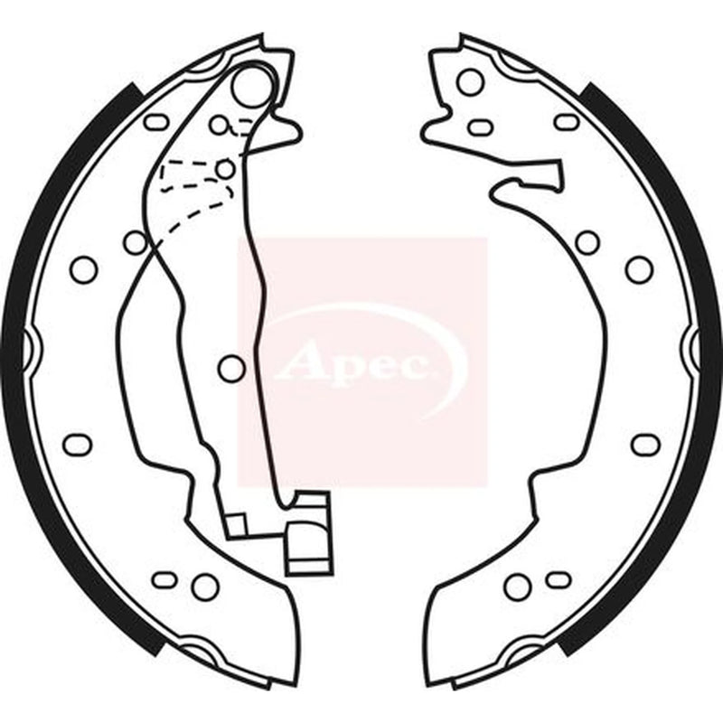 Apec Brake Shoe Set Axle Kit SHU524