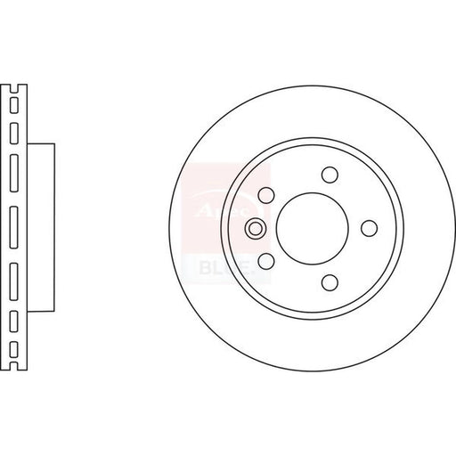 Apec 2 x Vented Front Brake Discs SDK6667