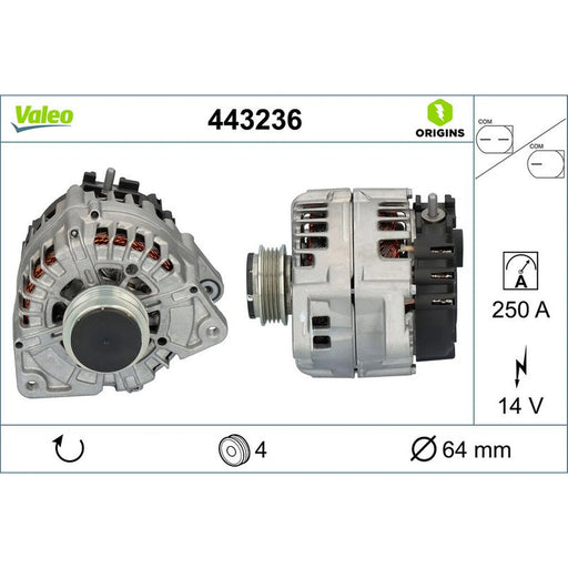 Valeo Car Alternator 12V 443236