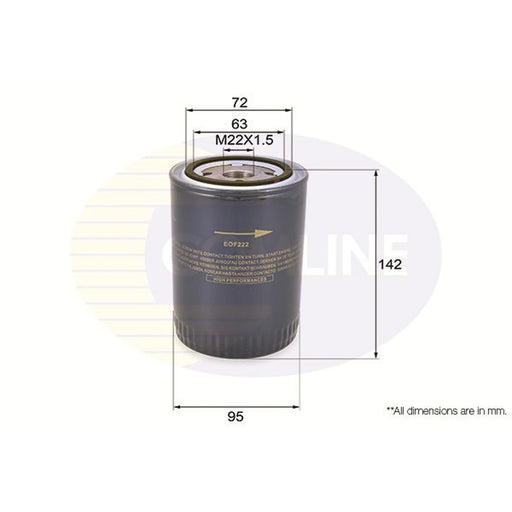 Comline Engine Oil Filter EOF222