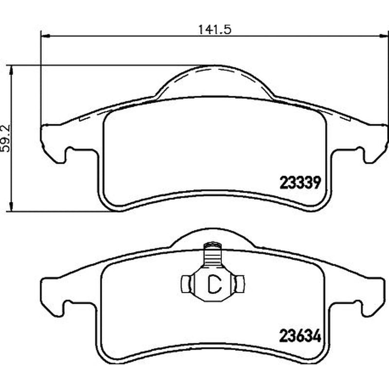 DON Rear Brake Pad Set PCP1925