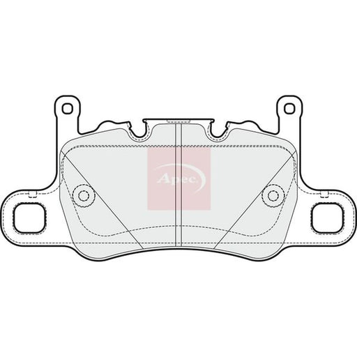 Apec Rear Brake Pad Set PAD2022