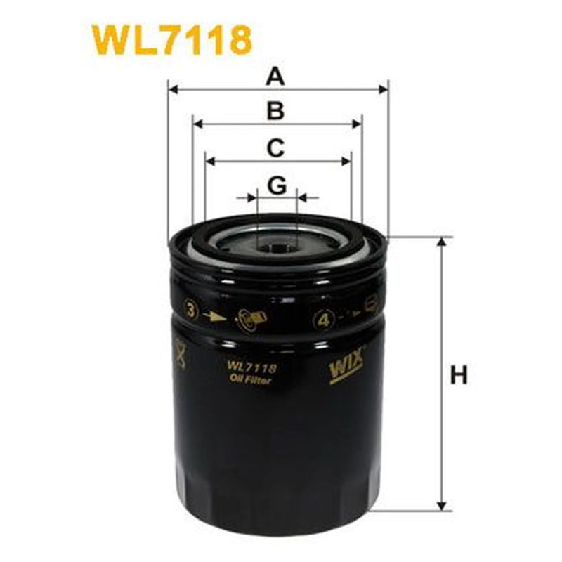 WIX Engine Oil Filter WL7118