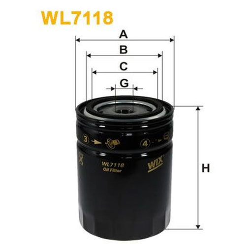 WIX Engine Oil Filter WL7118