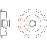 Apec Brake Drum Assembly Rear DRM9154