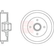 Apec Brake Drum Assembly Rear DRM9154