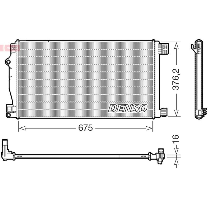 Denso Engine Radiator DRM50147