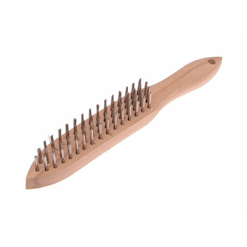 Faithfull 680/S4 Heavy-Duty Stainless Steel Scratch Brush - 4 Row - FAI680S4