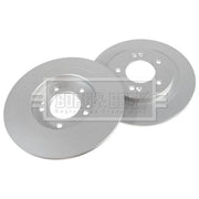 Borg & Beck 2 x Solid Rear Brake Discs BBD6365