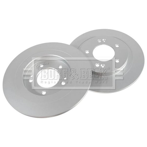 Borg & Beck 2 x Solid Rear Brake Discs BBD6365
