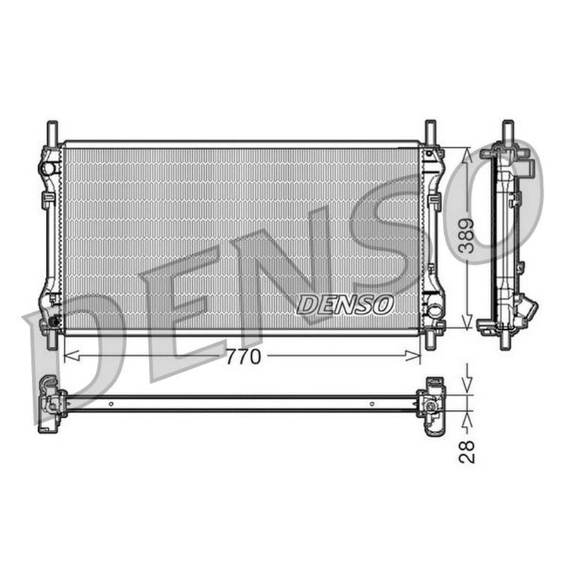 Denso Engine Radiator DRM10104