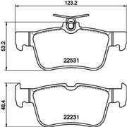DON Rear Brake Pad Set PCP2049