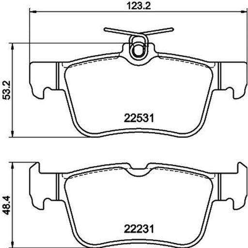 DON Rear Brake Pad Set PCP2049