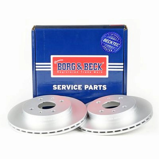 Borg & Beck 2 x Vented Front Brake Discs BBD4698