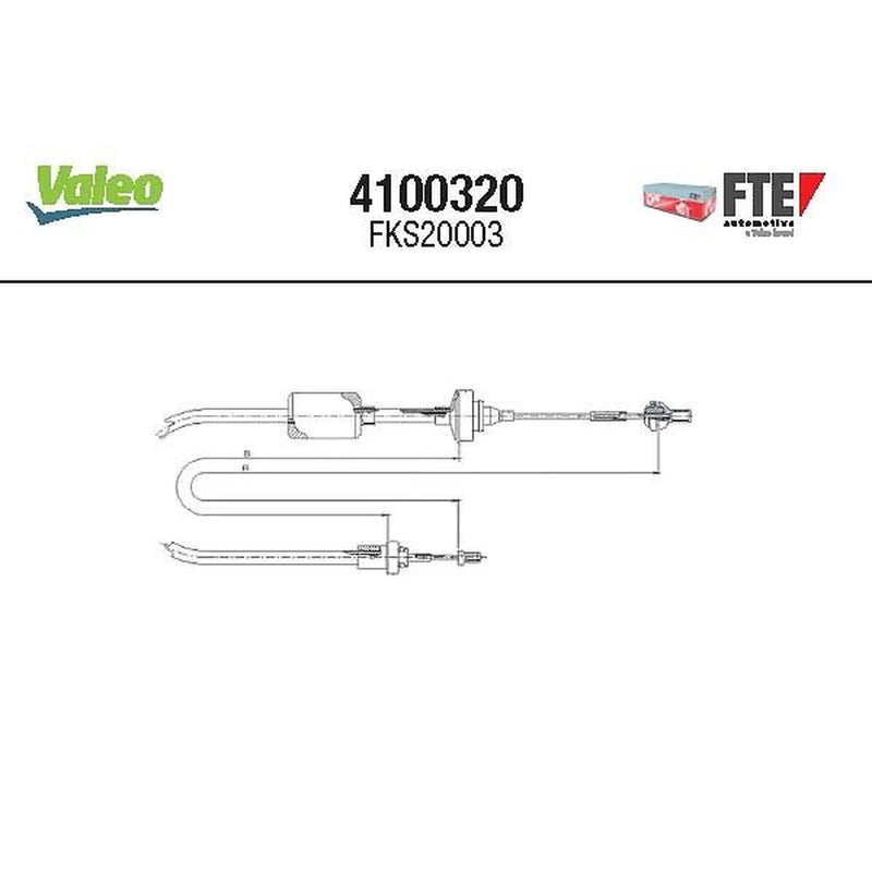 Valeo Clutch Control Cable Pull 4100320