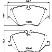 Mintex Front Brake Pad Set MDB3528