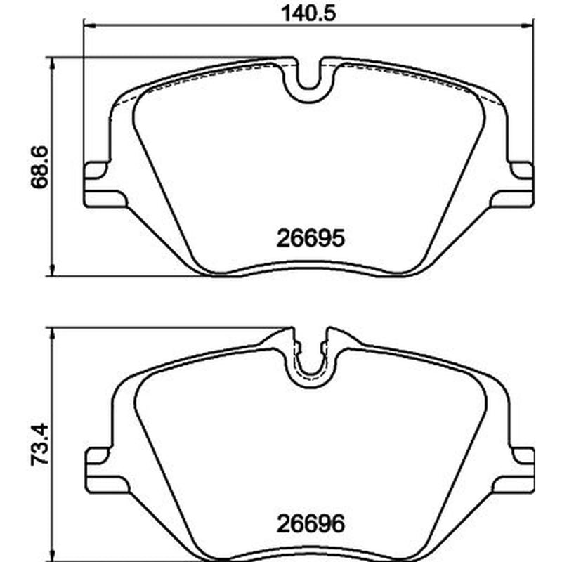 Mintex Front Brake Pad Set MDB3528