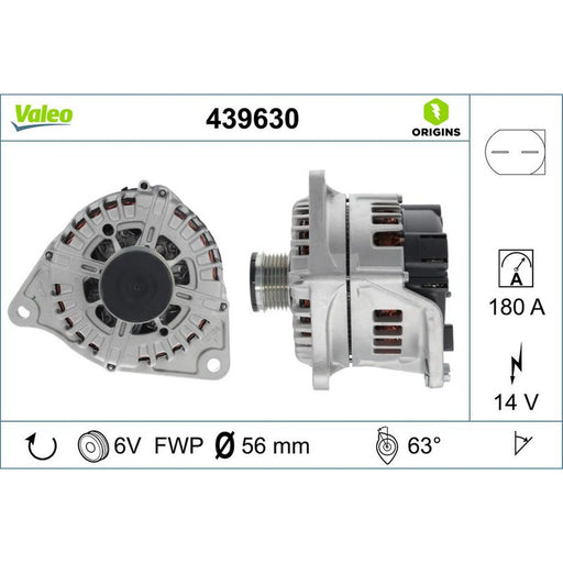 Valeo Car Alternator 12V 439630