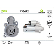 Valeo Starter Motor 12V 2kW 9 Teeth 438412