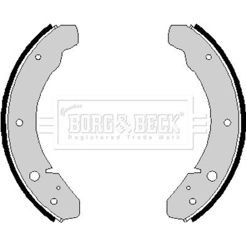 Borg & Beck Brake Shoe Set Axle Kit BBS6141