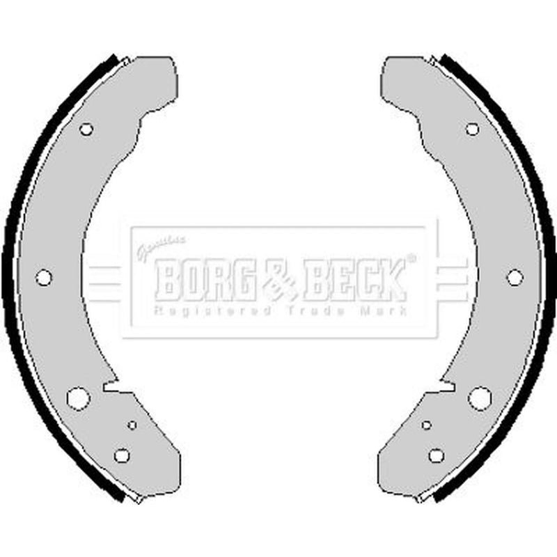 Borg & Beck Brake Shoe Set Axle Kit BBS6141