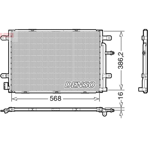 Denso Air Conditioning Condenser DCN02039