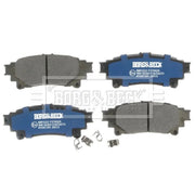 Borg & Beck 4 x Rear Brake Pad Set BBP2222