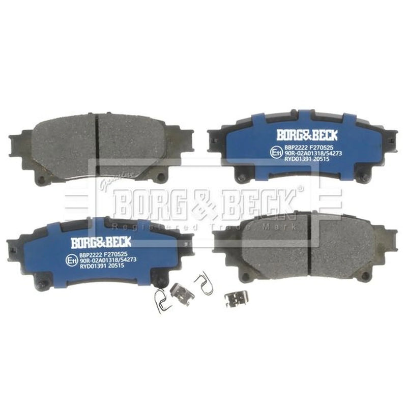 Borg & Beck 4 x Rear Brake Pad Set BBP2222