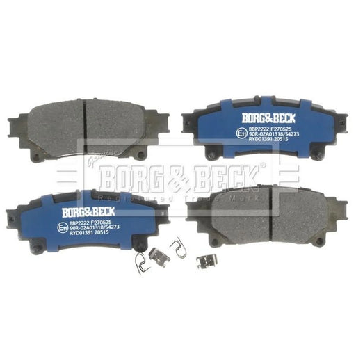 Borg & Beck 4 x Rear Brake Pad Set BBP2222