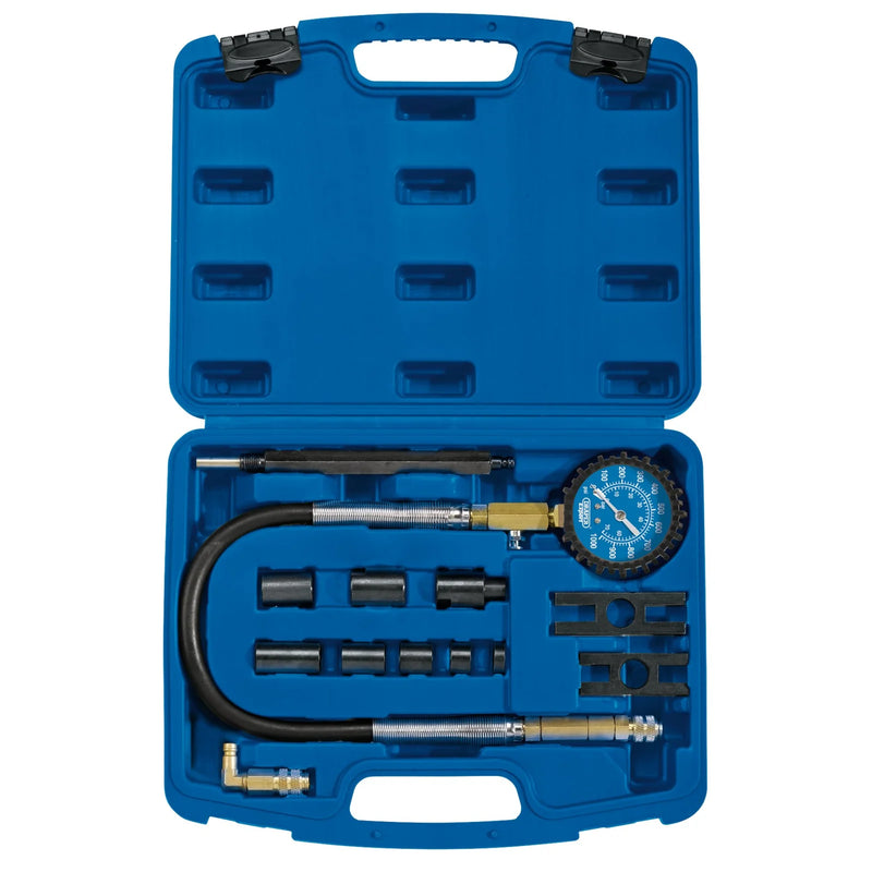 Draper Expert Diesel Compression Test Kit 13 Piece 0-1000psi