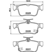 DON Rear Brake Pad Set PCP1906