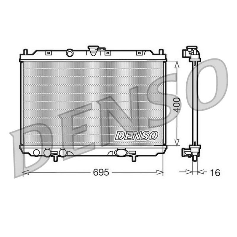 Denso Engine Radiator DRM46013
